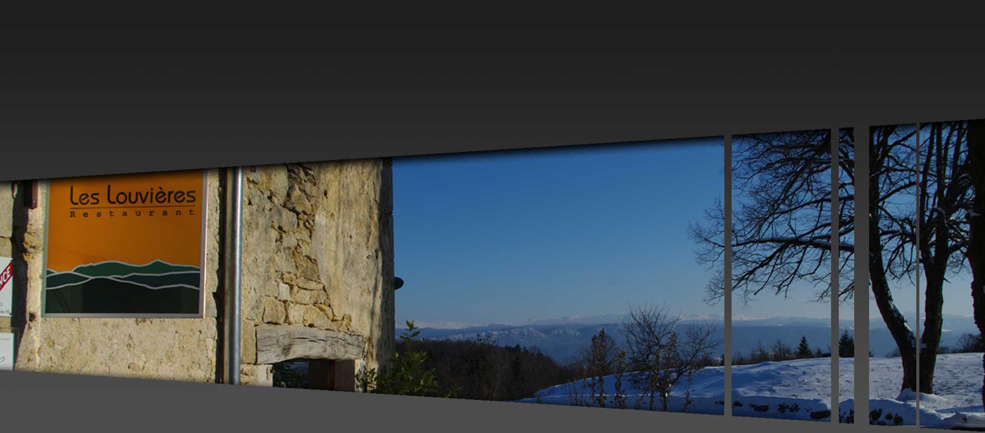 restaurant gastronomique Les Louvieres dans le Jura proche de Oyonnax, Lons Le Saunier et Moirans en Montagne, lac de Vouglans